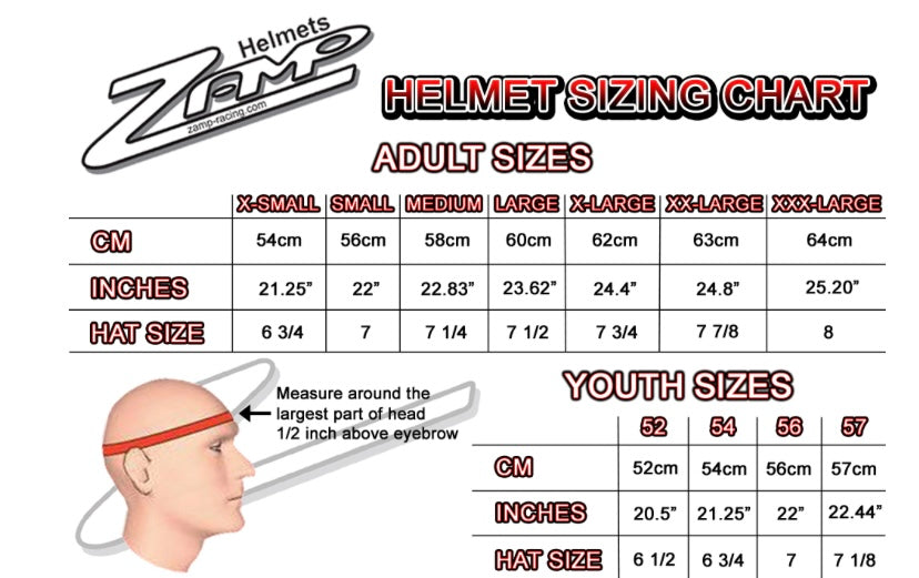 ZAMP RZ-57V Helmet SNELL SA2025