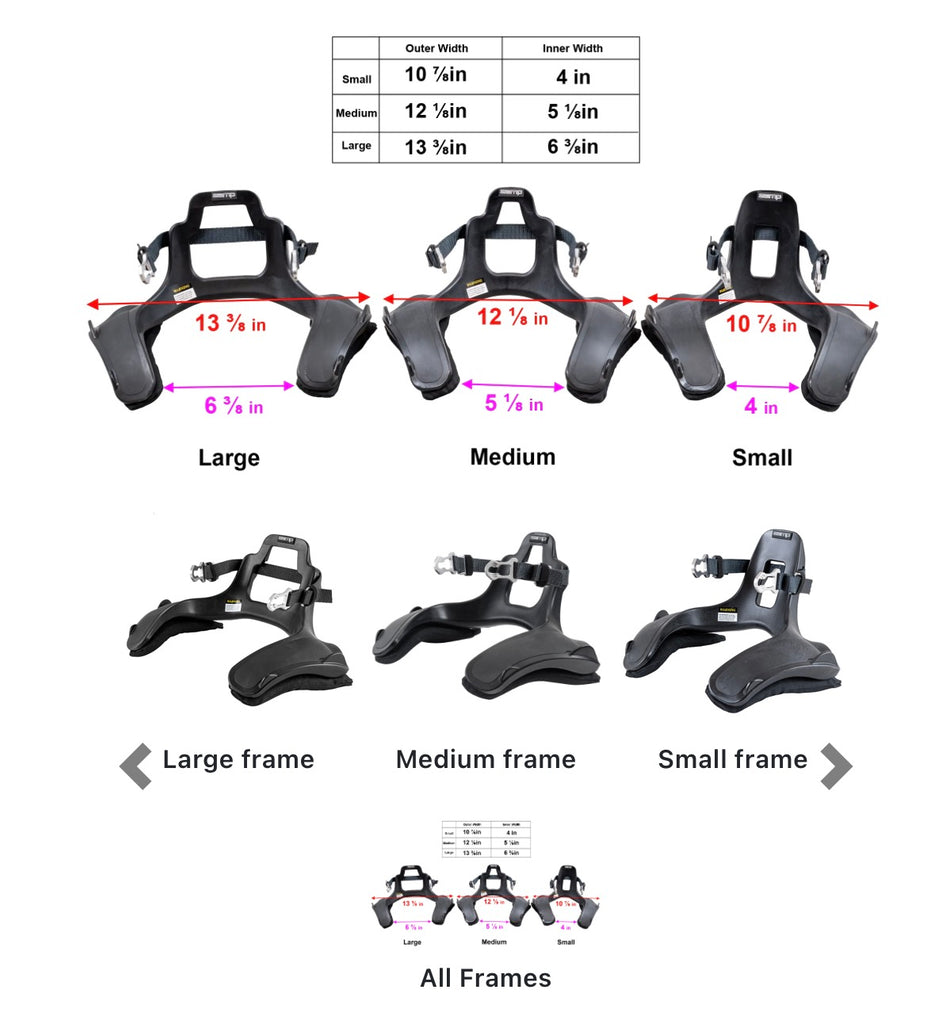 Zamp Z-Tech Series 8A FHR Head restraint (now with hybrid attachment) (incl. posts) | SFI 38.1 Approved