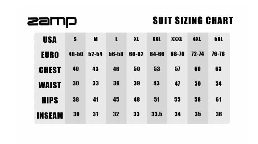 ZAMP ZR SFI 3.2A/20 9x Layer 2x piece drag Racing Suit