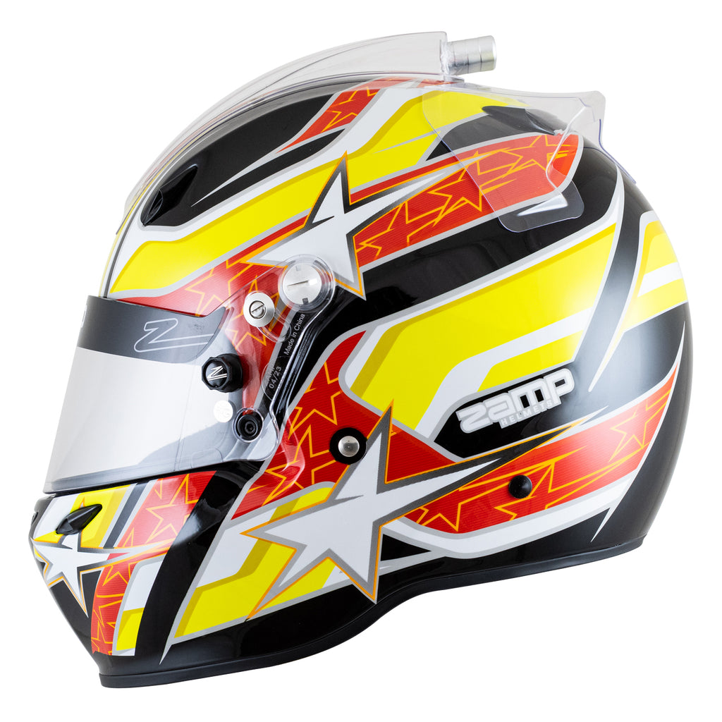 ZAMP ZR-72 custom graphic helmet Fia 8859-2015 & Snell SA2020 Plus FHR Combo Option
