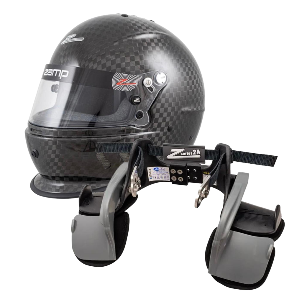 ZAMP RZ-67D Carbon Helmet(snell SA2025  and ZAMP Z TECH 2A FHR (Hans) Combo