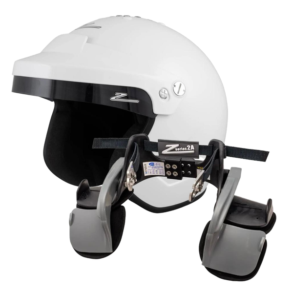 ZAMP RZ-18H Open Face Helmet and Z-Tech 2A FHR (Hans) Combo